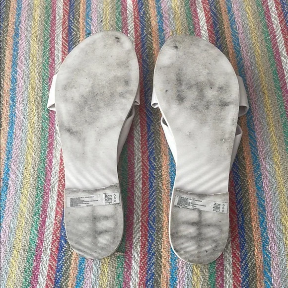 Abercrombie & Fitch Women's Cream Sandals Sz 9/10 - Picture 6 of 6